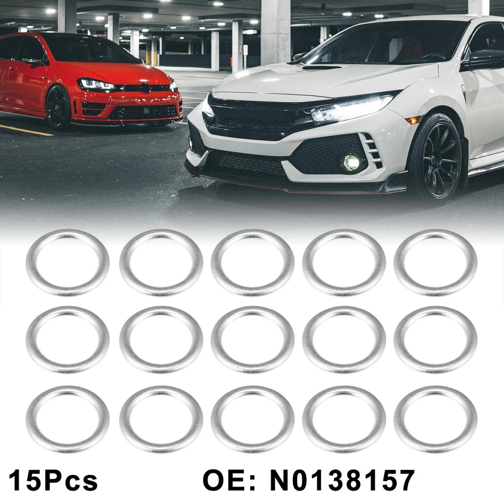 15pcs M14 N0138157 Engine Oil Crush Washer Gasket for Volkswagen Touareg (2007–2012)