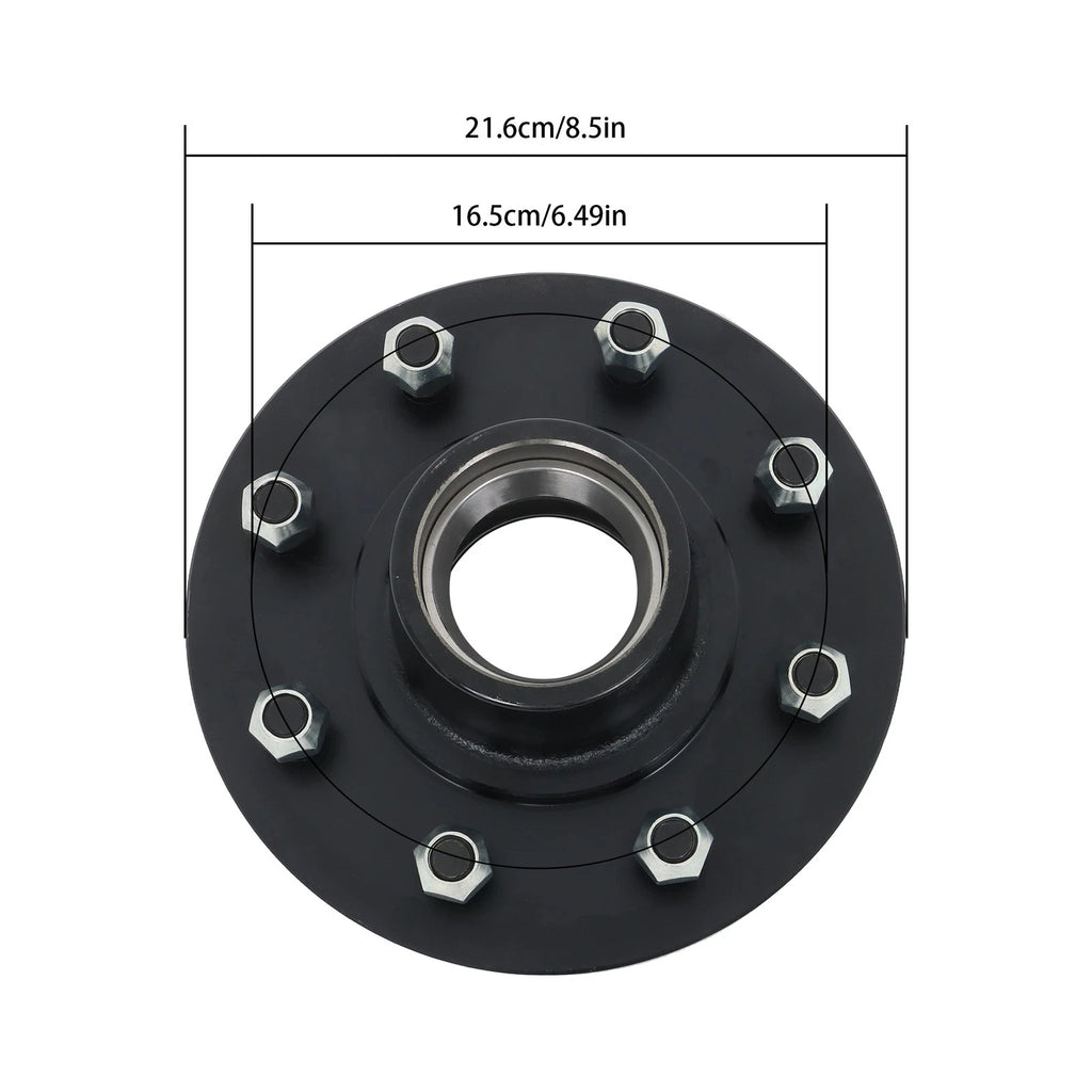 Bearing Kit for 7000 lbs Axle (8 on 6.5" Wheel Hub, Square #42 Spindles)