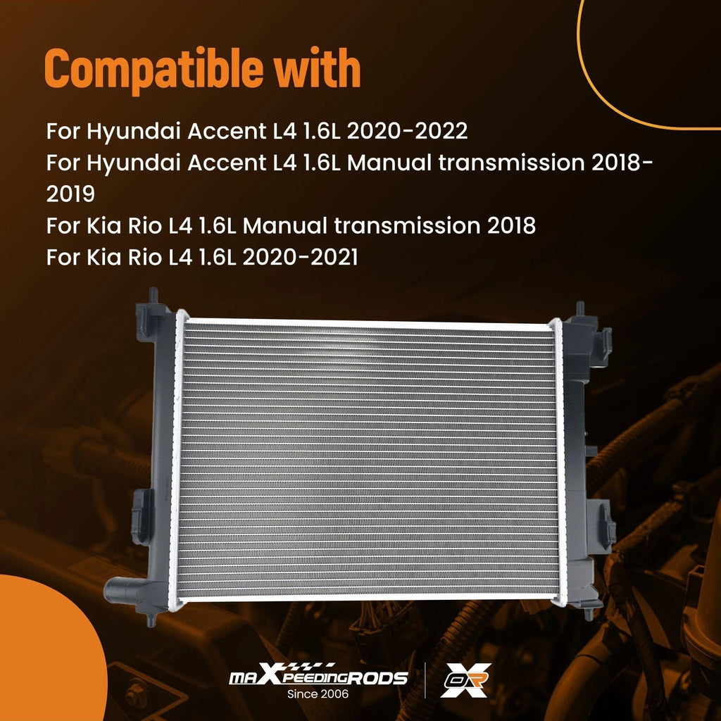 Advanced Performance Radiator for Hyundai Accent/Kia Rio (2018–2022)