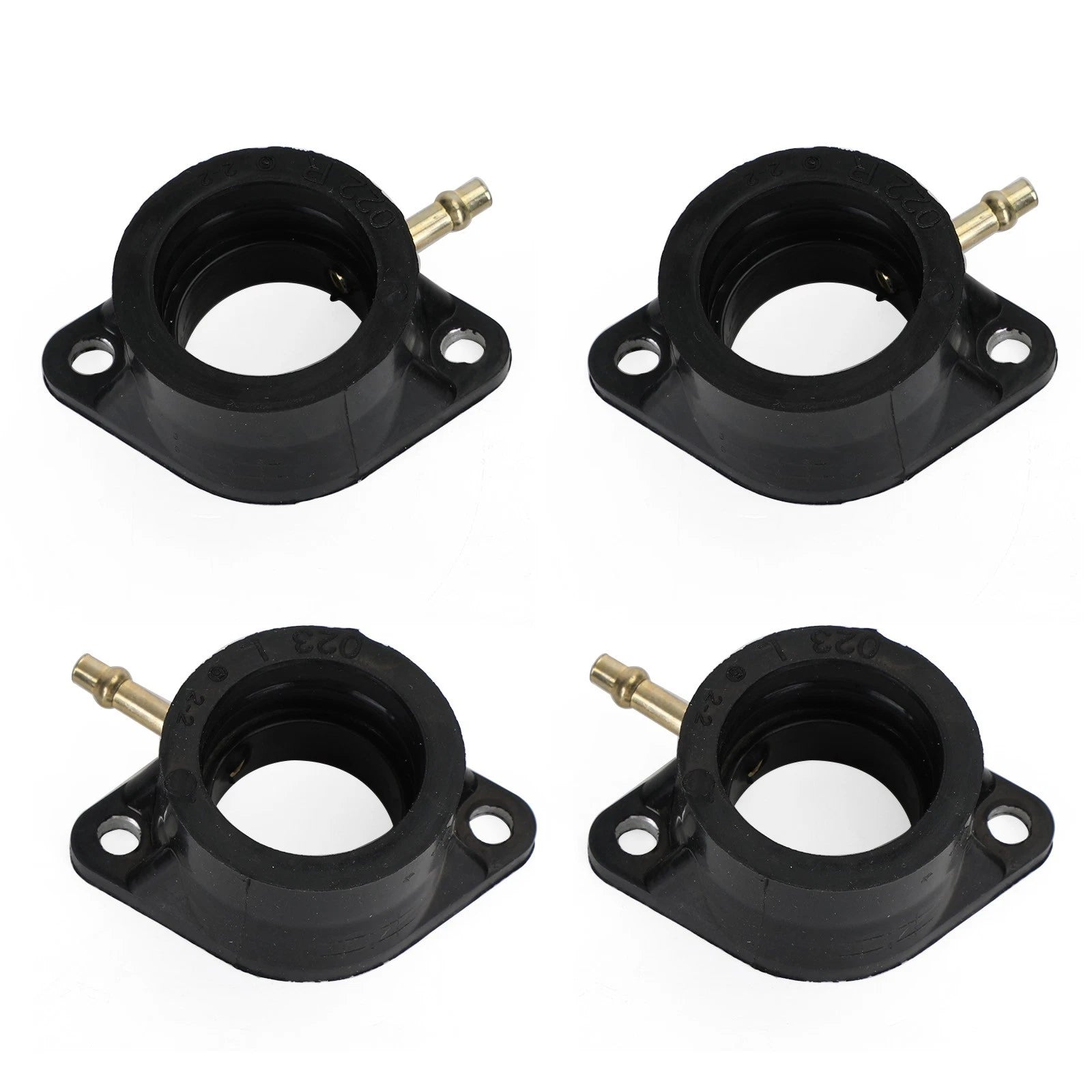 Set of 4 Carburetor Intake Manifolds for Kawasaki (16065-028, 16065-029)