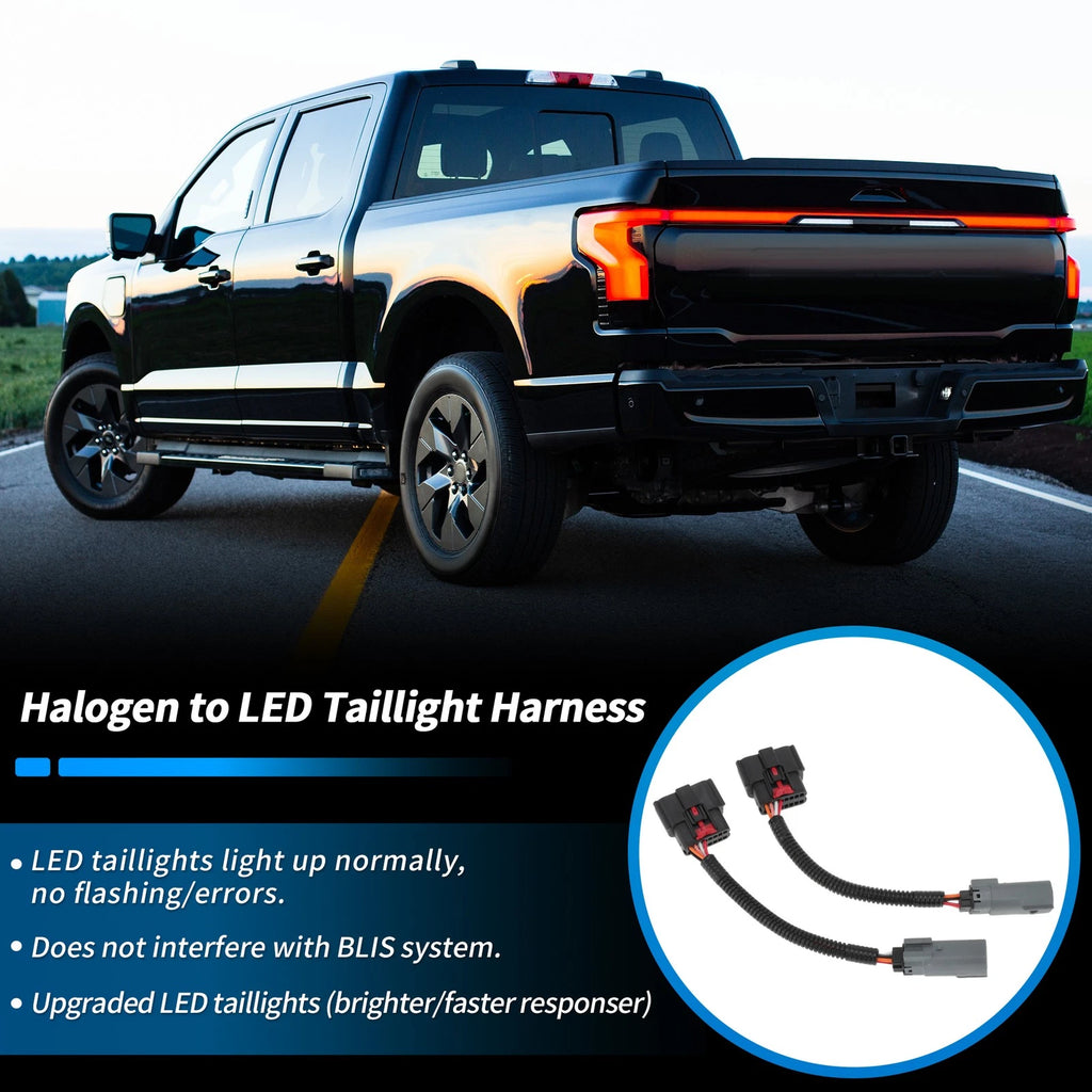 Halogen to LED Taillight Adapter Harness Kit for Ford F-150 (2018–2020)