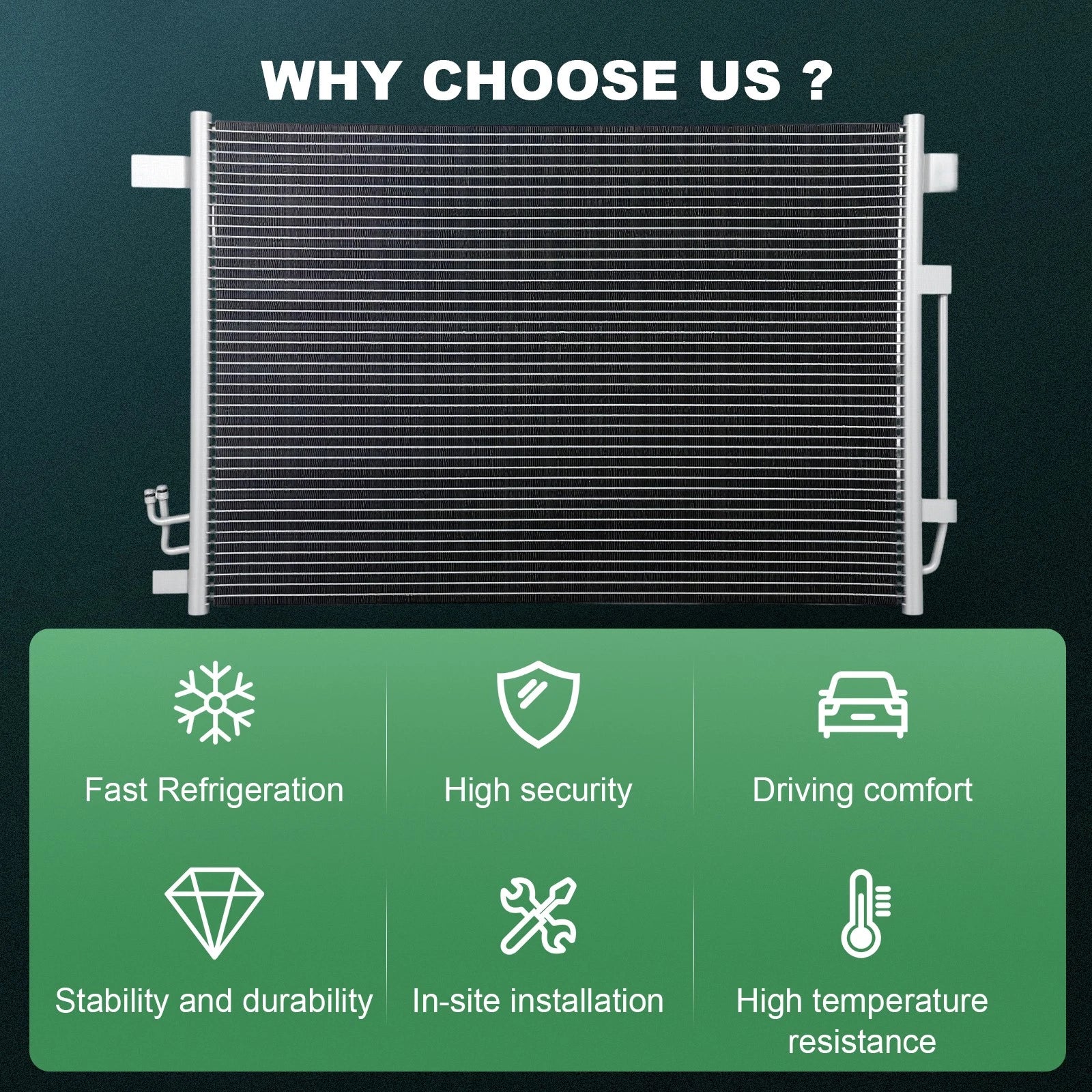 AC Condenser for Nissan Murano, Quest (2009–2016)