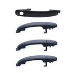 4 x Front + Rear Black Outer Door Handle for Ford Ranger (2011–2022)