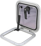 12.7" Square Anodized Aluminum Boat Deck Hatch & Lid Porthole Window