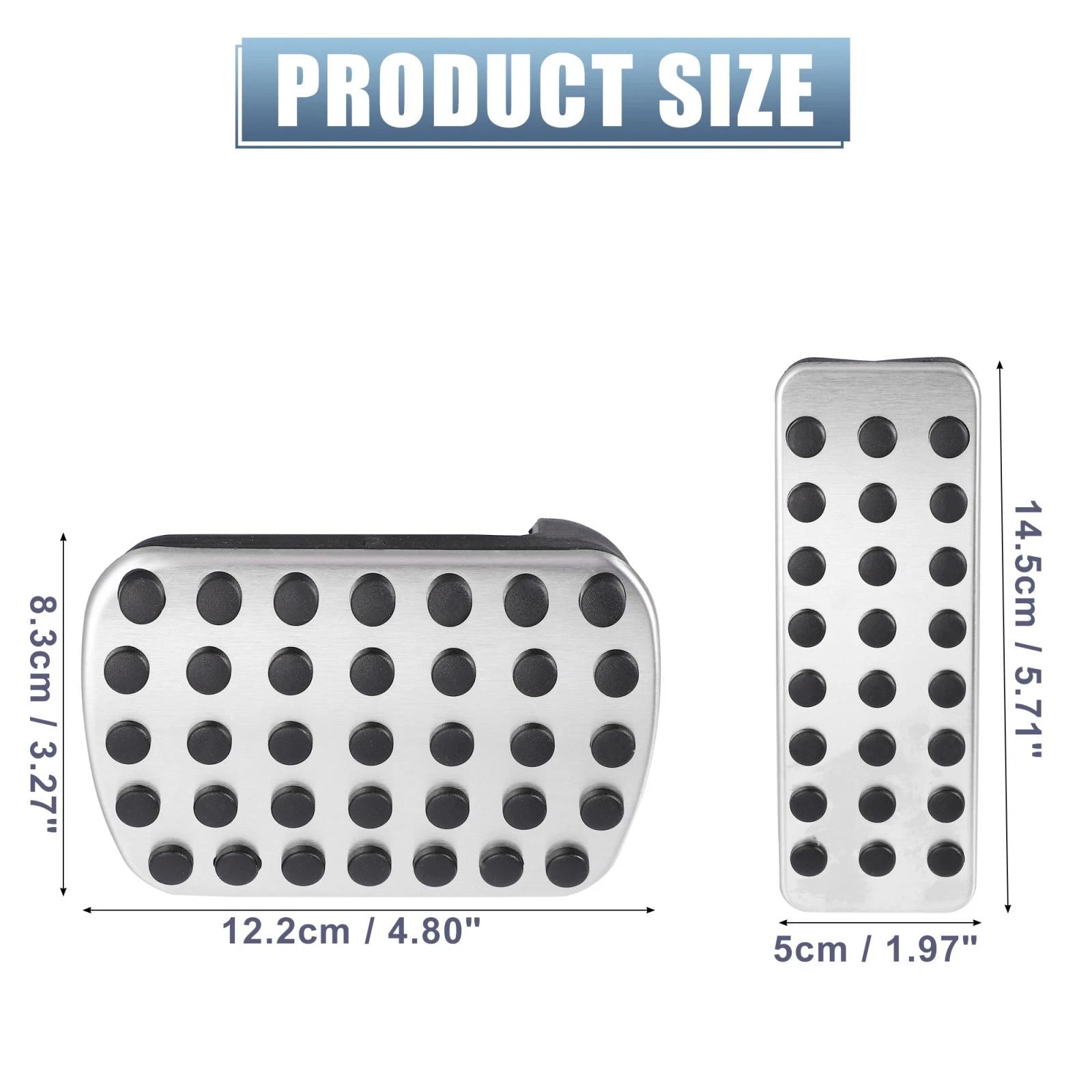 2X Gas Brake Pedal Pads Cover for Mercedes-Benz GLE GLS ML GL 350 (2013–2019)
