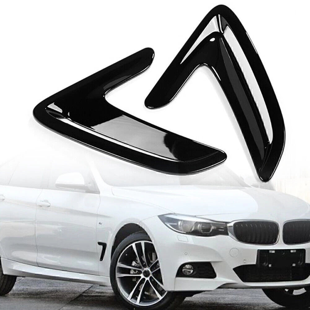2pcs Side Body Marker Fender Air Wing Vent Trim for BMW 3 Series GT (2013–2017)
