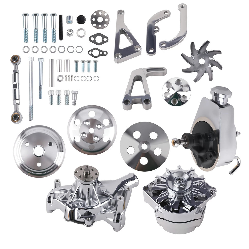 Engine Accessory Bracket Kit for Long Water Pump Applications (1958–1995)