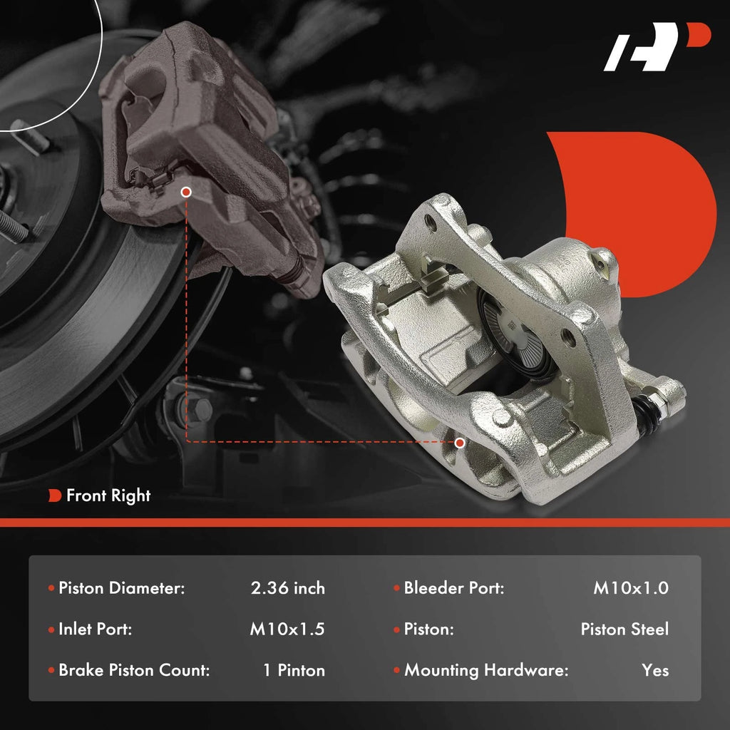 Front Right Brake Caliper with Bracket for Chevrolet Trailblazer (2002-2009)