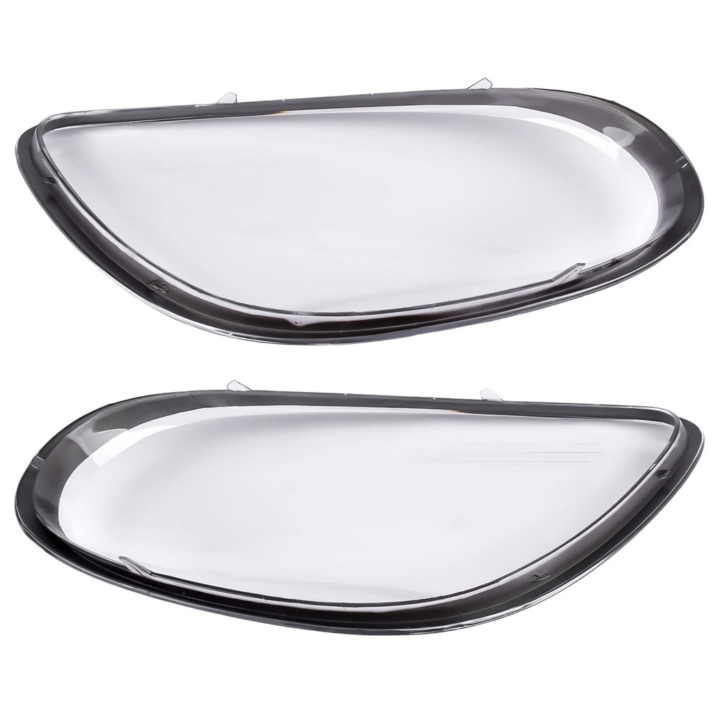 2X Headlight Lens Cover Shell for Porsche Boxster Cayman (2014–2016)