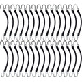 Set of 30 Rubber Tarp Straps for Heavy Duty Use with Hooks