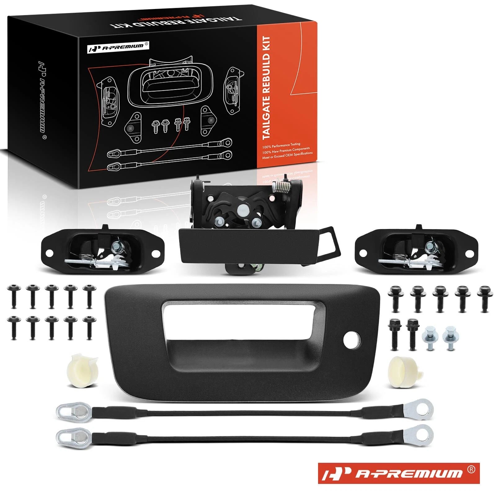 Tailgate Hardware Rebuild Kit with Cable for Chevy Silverado GMC 