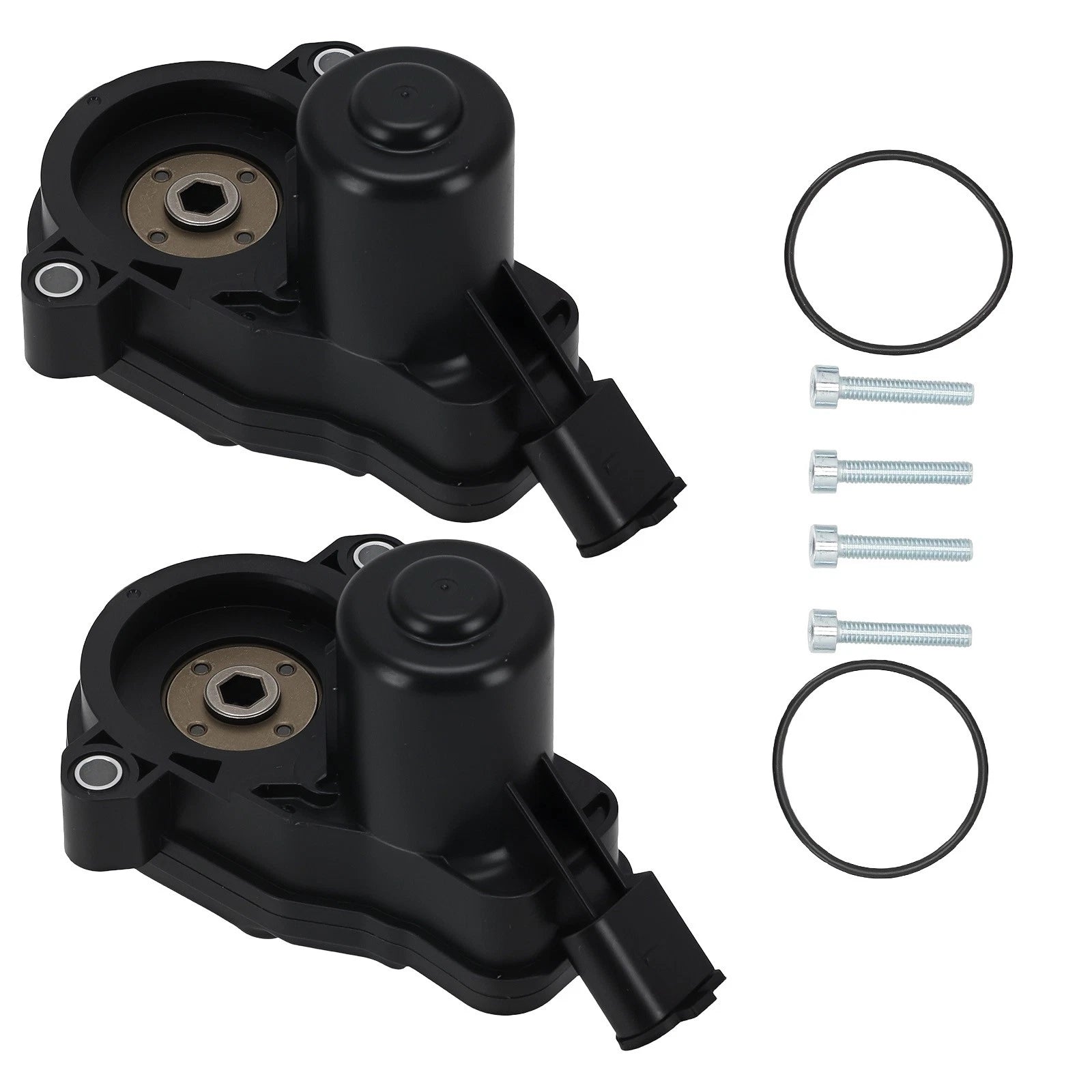 2Pcs Rear Brake Motor for Mazda CX-5, CX-9 (2016–2023) KA0G-26-8EXA Black