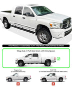 6in Stainless Steel Side Step for Dodge Ram 1500 2500 3500 Mega Cab (2006-2008)