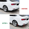 Carbon Look Rear Side Splitter Spats for Audi A5 F5 (2017–2020)