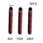 3PCS Alumina Sanding Drum Sleeves for Polishing (4-5 Inch, 80/150/240 Grit)