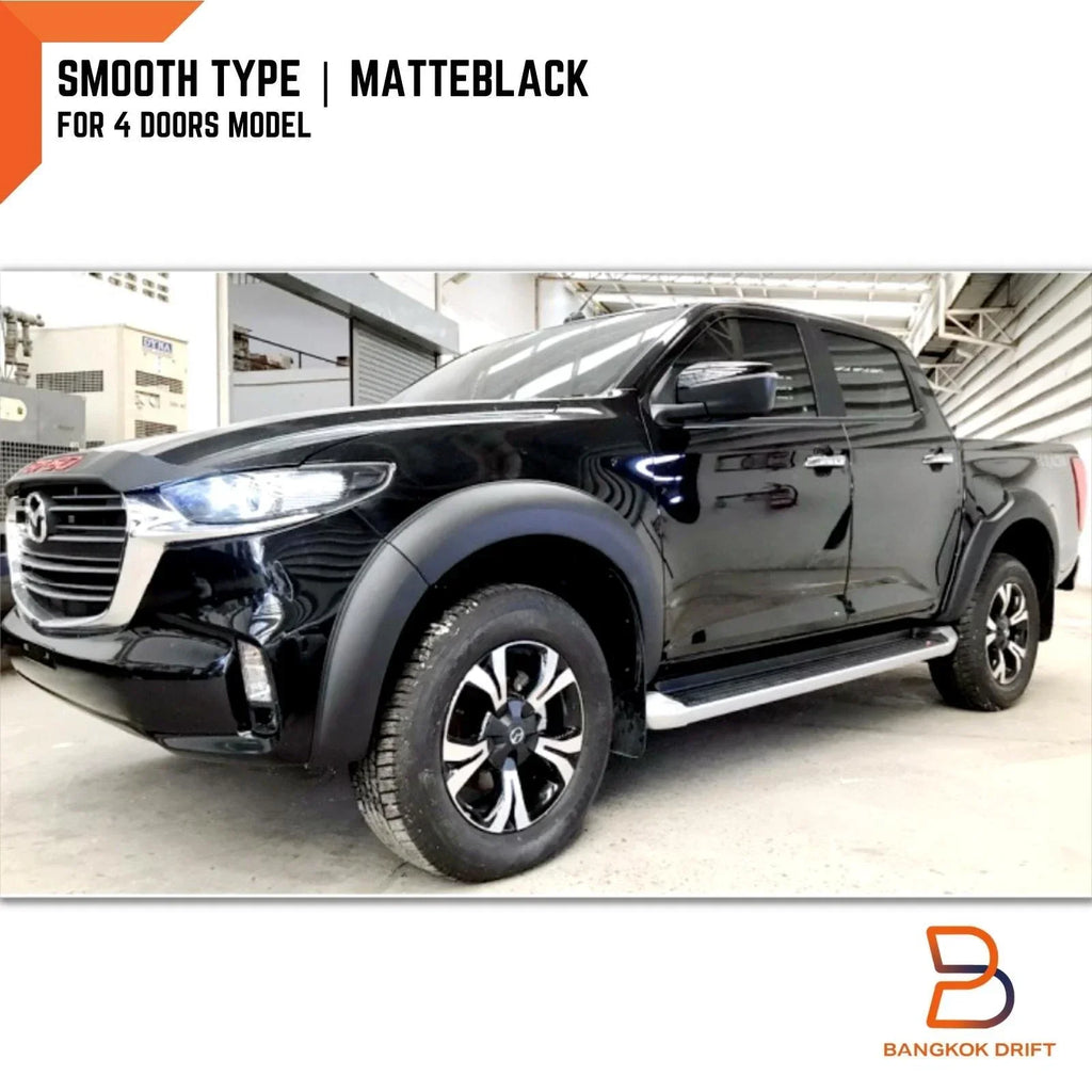6" Matte Black Fender Flares for Mazda BT-50 (2021-2023)