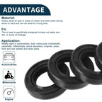 Set of 5 Oil Seal Rotary Shaft Seal NBR Rubber 15x25x6mm