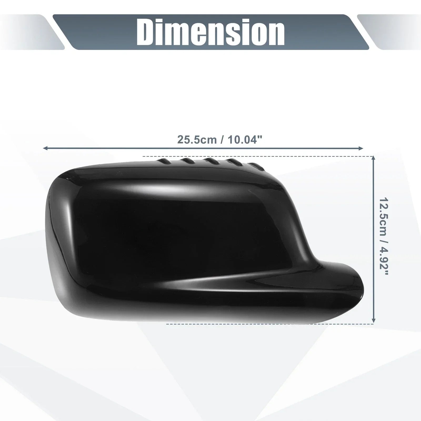 Right Side Mirror Cover Cap Gloss Black for BMW 3 Series E46, 7 Series E65 E66