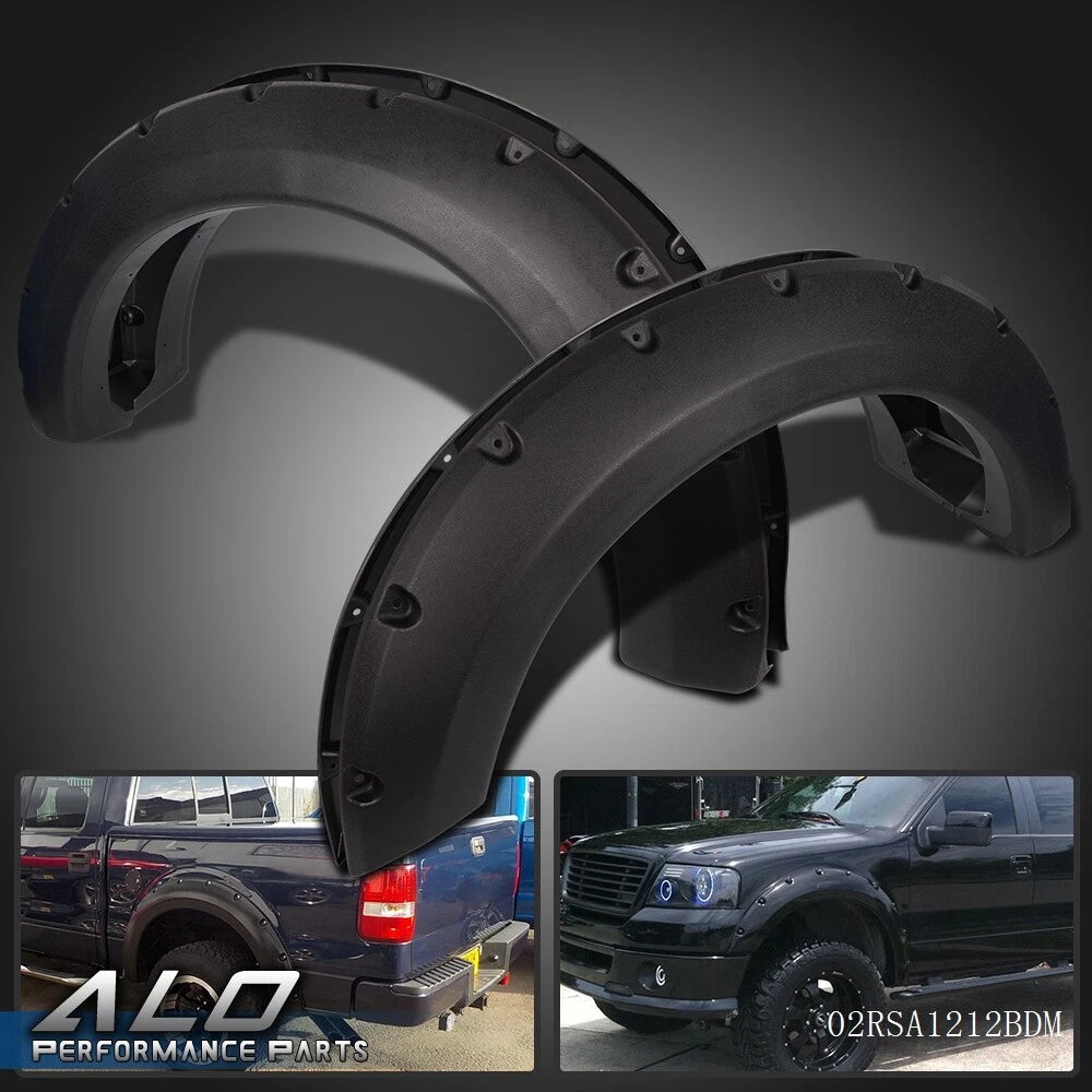 Pocket Rivet Style Bolt On Fender Flares for Ford F150 (2004–2008)