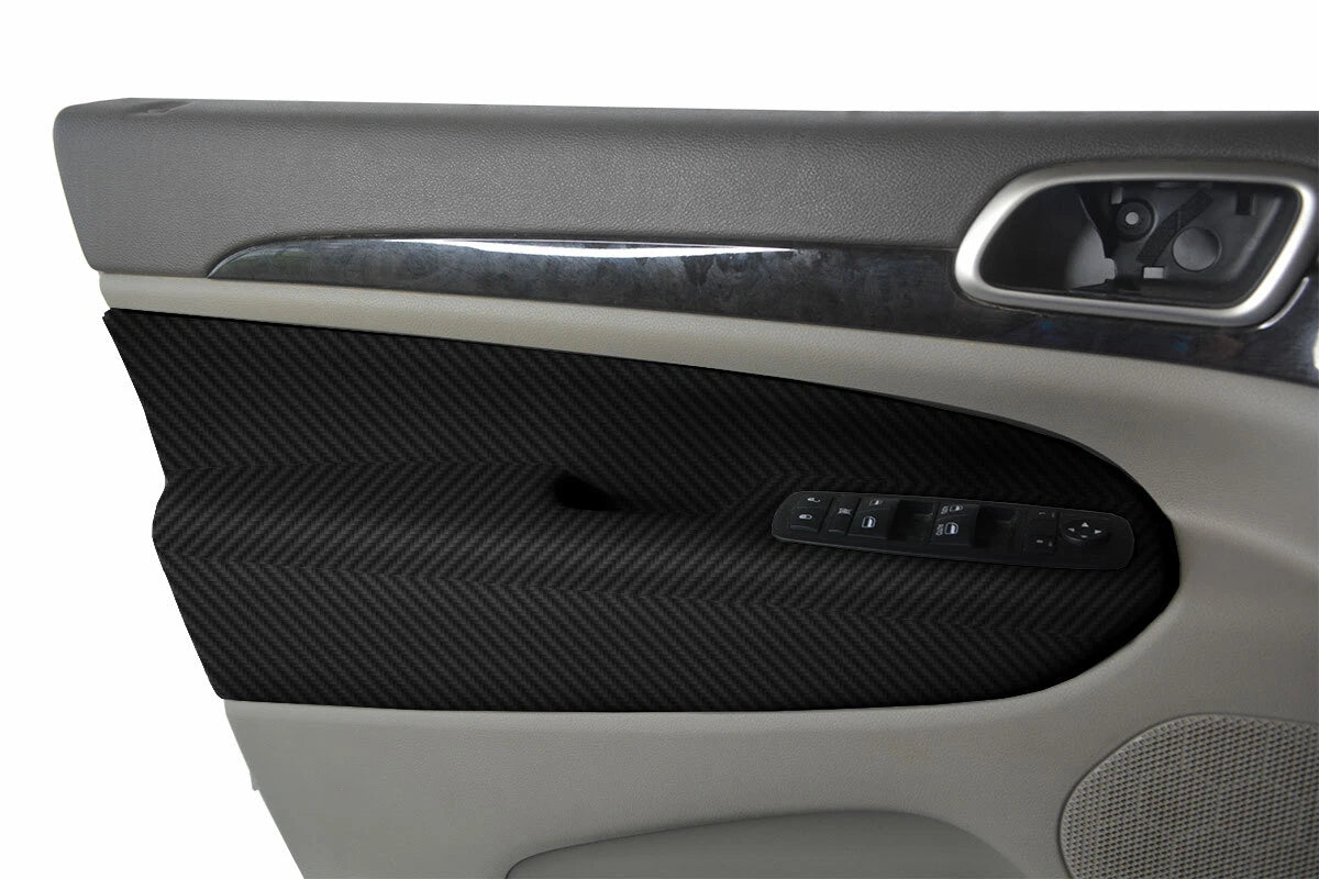 Carbon Fiber Front Insert Door Panel Cover for Jeep Grand Cherokee (2011–2019)