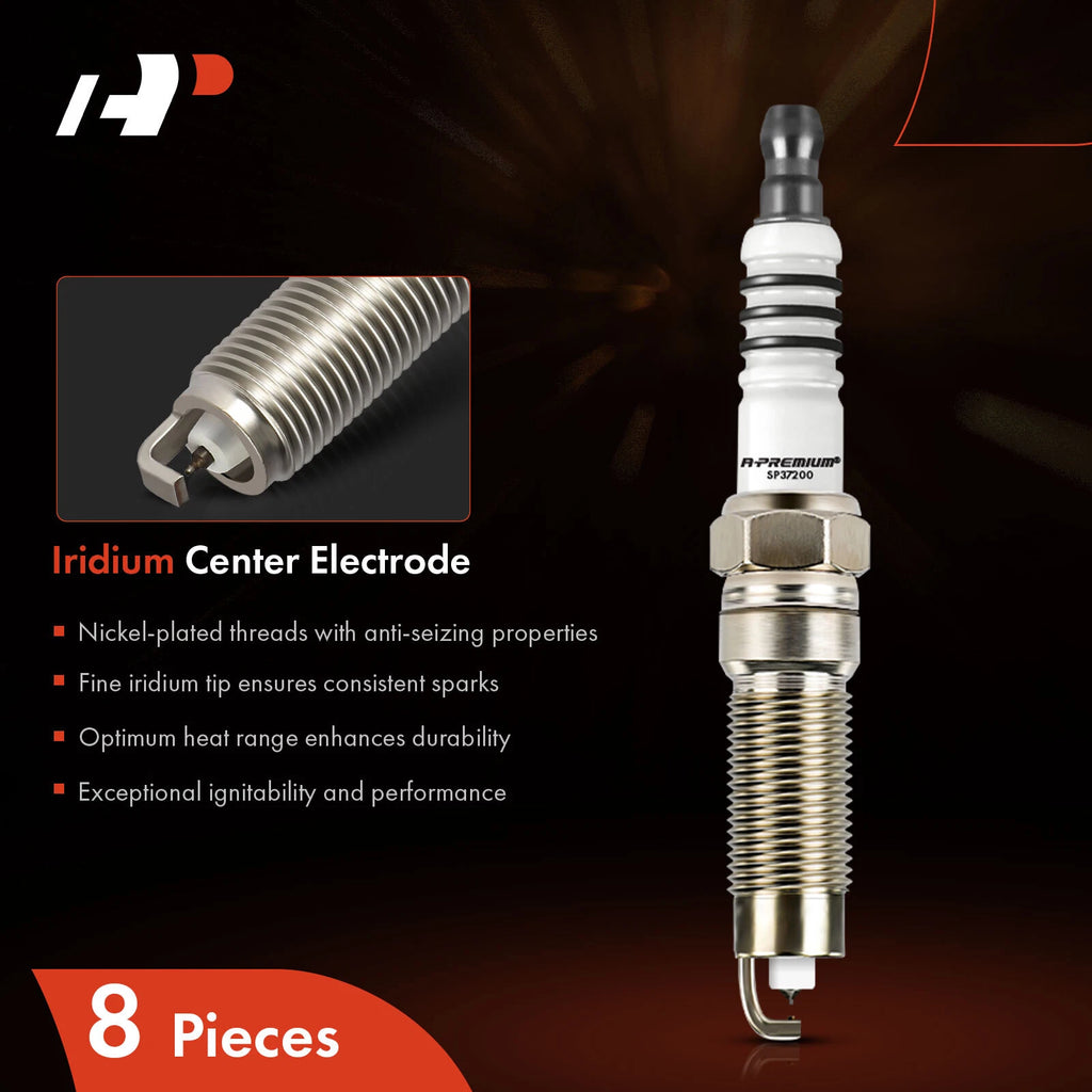 8x Iridium Platinum Spark Plugs for Ford F-150 (2008–2010)