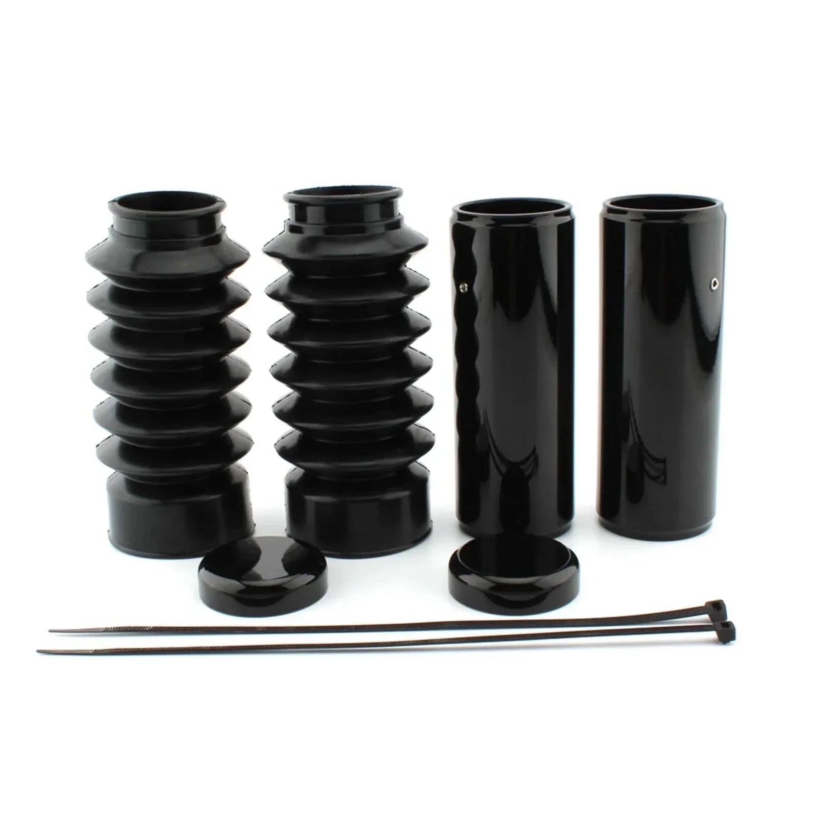 Black Full Fork Cover Kit for Harley Davidson Sportster X48 Forty-Eight (16-23)