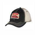 Caterpillar Black Cap with Tan Mesh Back Hat for CAT Equipment