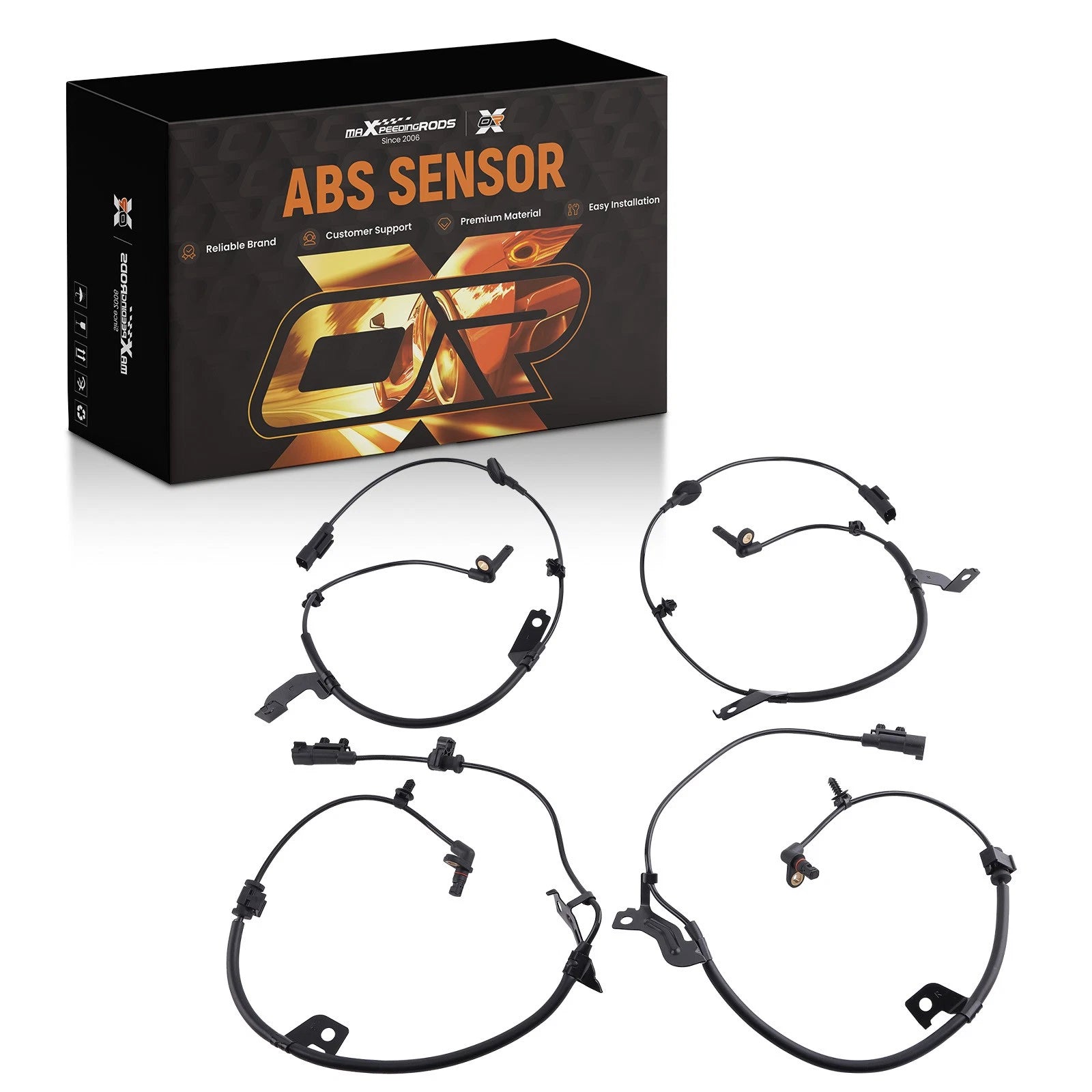 Set of 4 ABS Speed Sensors for Dodge Journey (2009–2020) 5085822AB