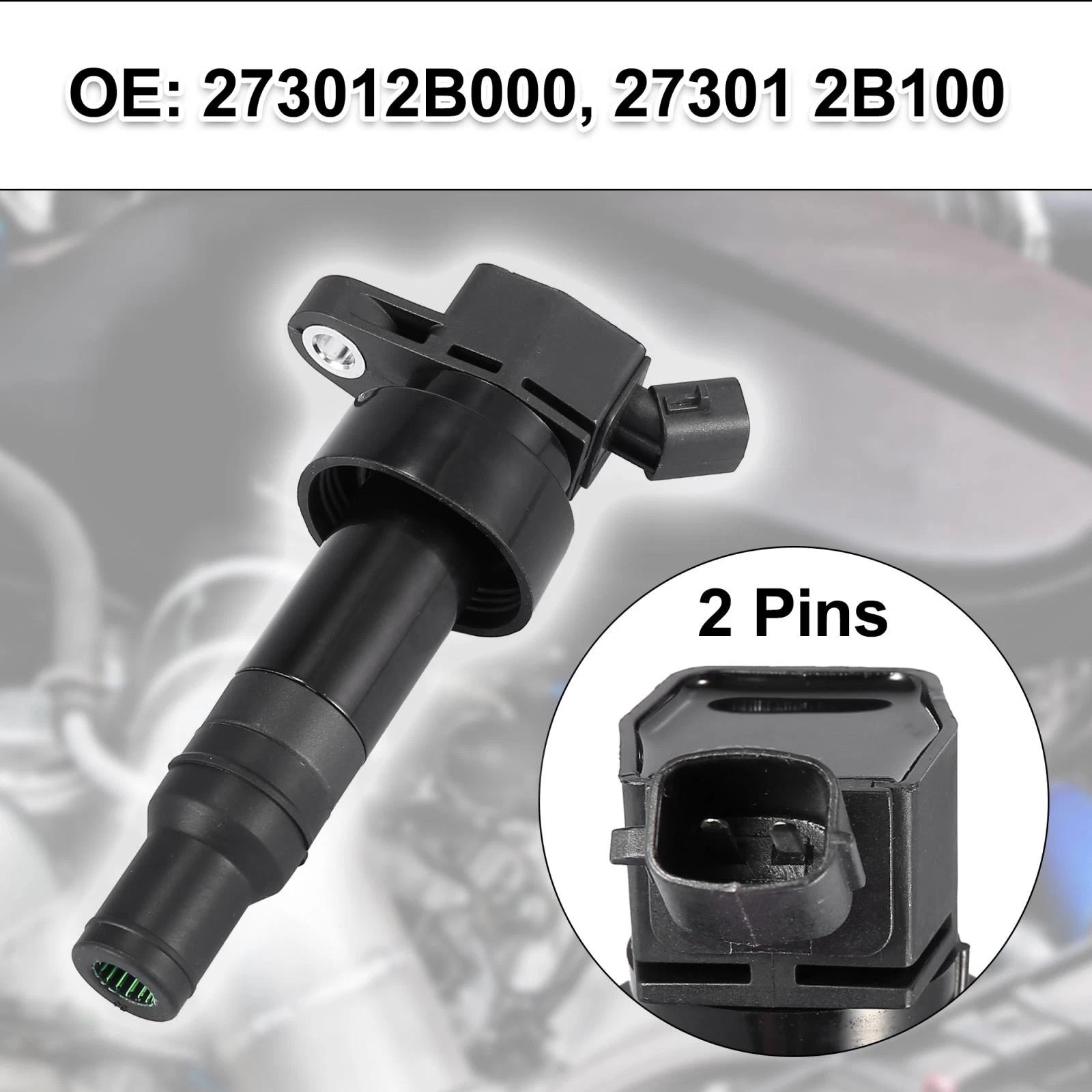 Set of 4 Ignition Coils for Hyundai Veloster (2012–2017) 27301 2B100 27301-2B100