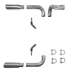 2.5" Dual Exhaust Kit for Jeep Wrangler (2018–2025) - Rolled Edge Tips