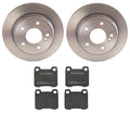 Brembo Rear Brake Kit Low-Met Pads Disc Rotors for Mercedes W201 190E (1986–1987)