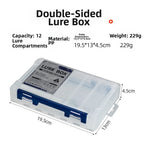 Fishing Lure Box Double Sided Transparent 12 Grids Rust Proof Storage