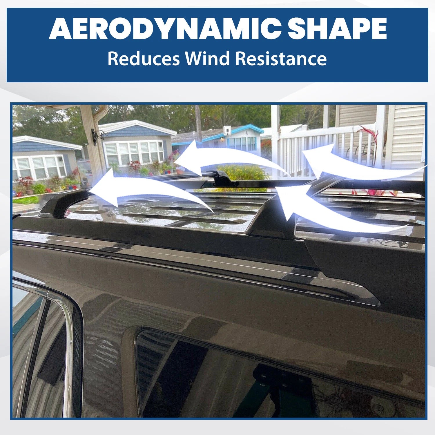 Set of 2 Roof Rack Rail Cross Bars for GMC Acadia (2017–2023)