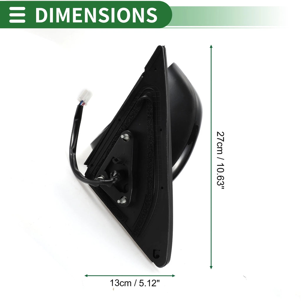 Left Side Heated Door Mirror Glass for Toyota Highlander (2014–2019)