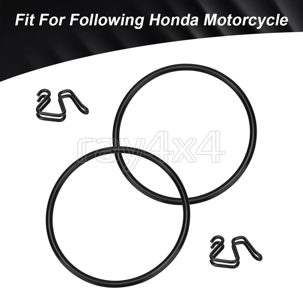 Front Number Plate Mount Clips & O-ring Bands for Honda Z50 Z50R (1979–1987)