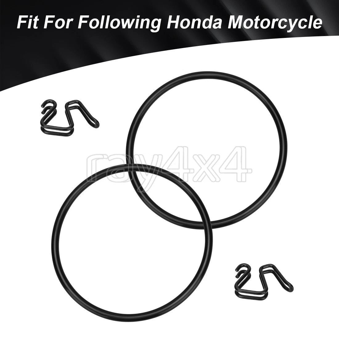 Front Number Plate Mount Clips & O-ring Bands for Honda Z50 Z50R (1979–1987)