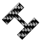 Car Badge Emblem Alphabet Letter Decals Stickers for (Carbon Black)