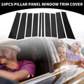 10X Car Pillar Window Trim Cover for Mercedes Benz GL-Class (2008–2012) Black