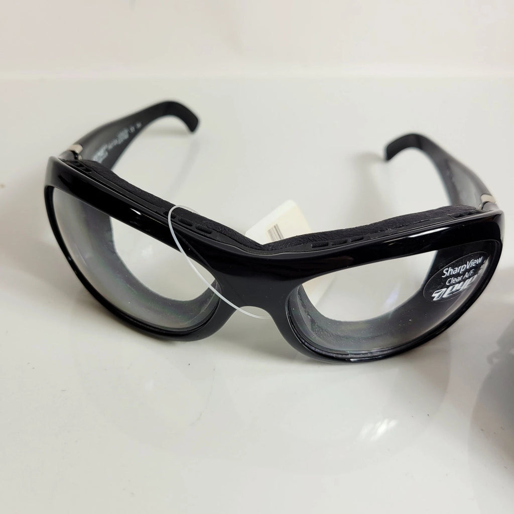 7eye Glossy Black Frame with SharpView Polarized Lenses for Motorcycle