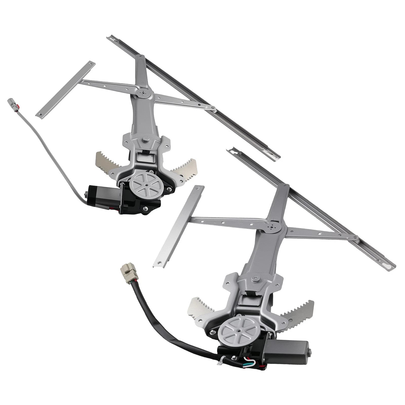 2X Front Power Window Regulator w/Motor for Honda CR-V (1997–2001) 741-950 741-951