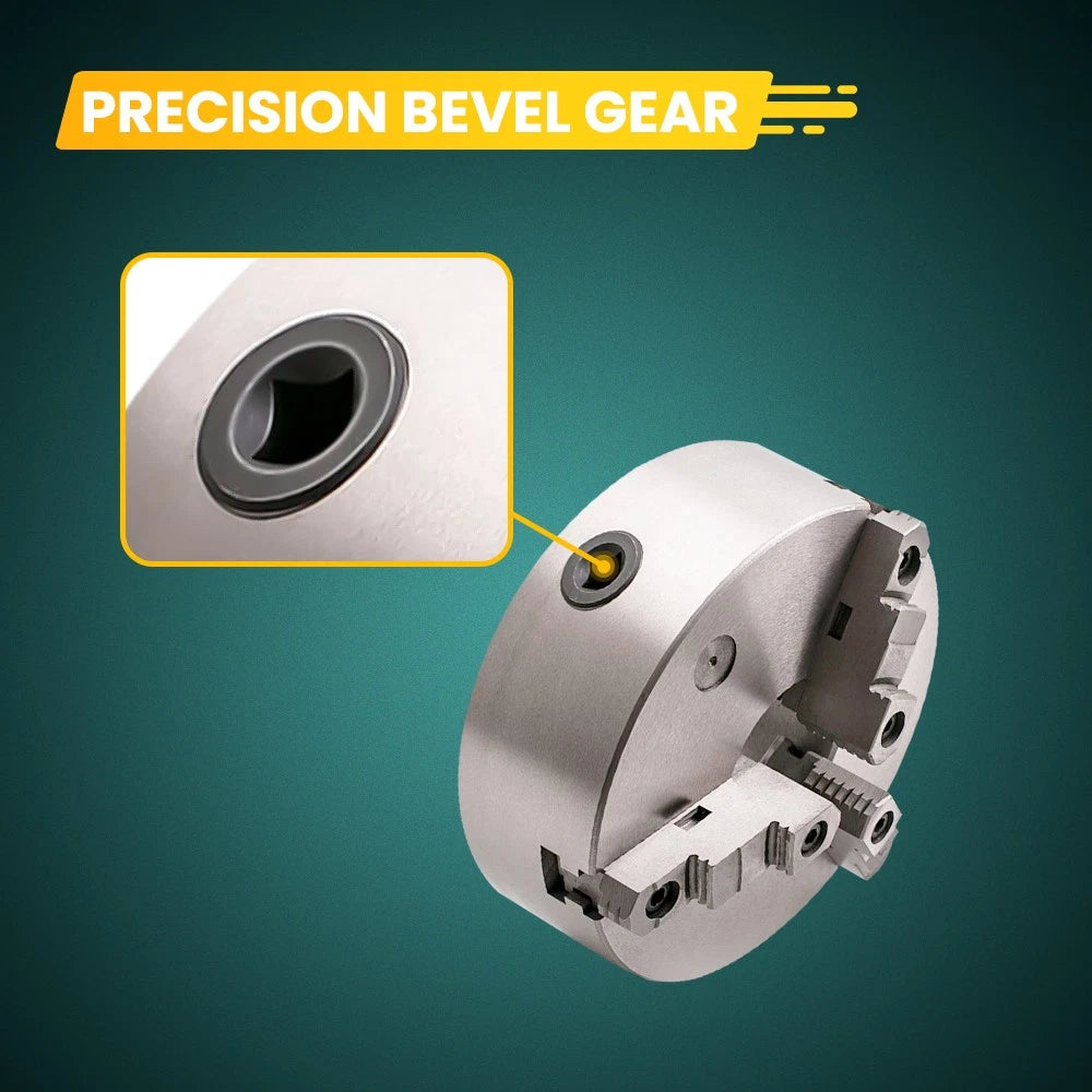 3-Jaw Self-Centering Lathe Chuck for Universal Use (3-M10 Mount)