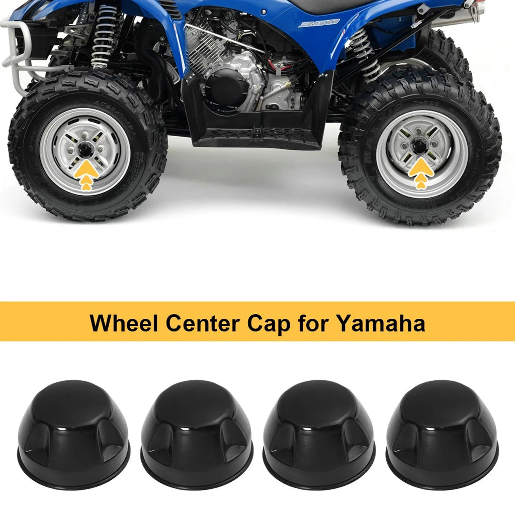 Set of 4 Rubber Wheel Caps for Yamaha Grizzly 350 400 450 600 660 (2000–2014) 5GT-2512A-00-00