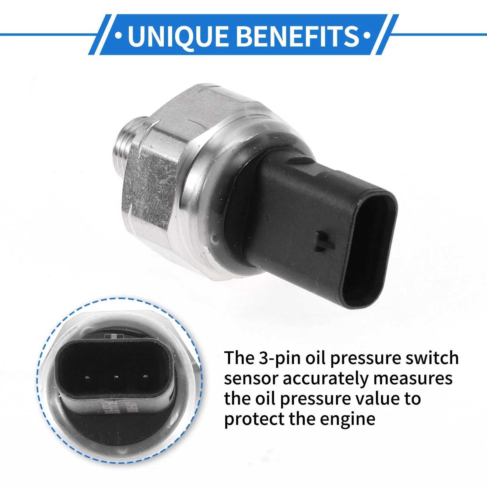 Engine Oil Pressure Sensor for Ford Edge, Escape, Expedition, Explorer (2007–2020)