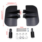 Black Floorboards for Harley Dyna Fat Bob/Low Rider/Street Bob/Super Glide (2006–2023)