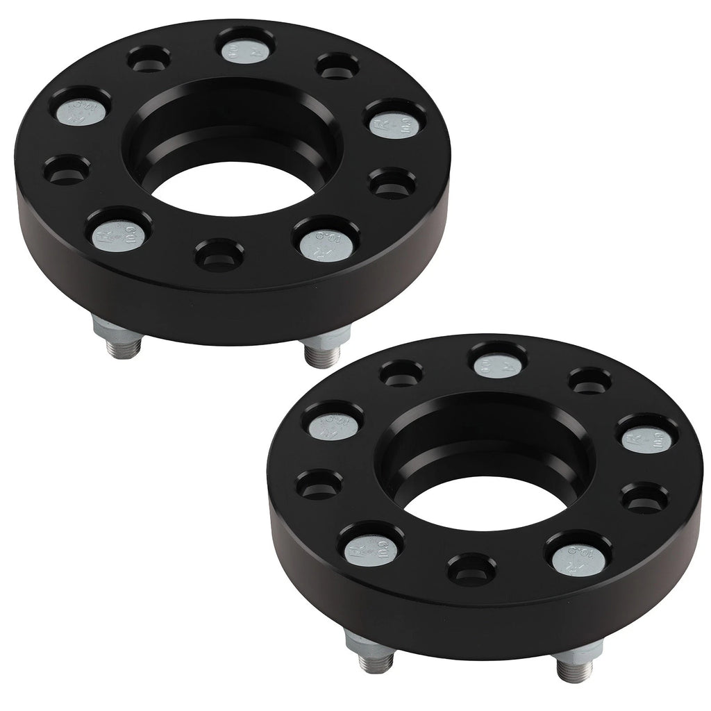 2X 1" T6 Wheel Spacers for Ford Bronco, Crown Victoria (5x4.5, 70.5mm Hub)