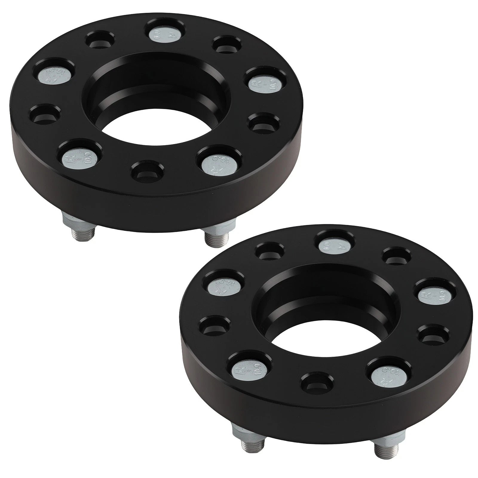 2X 1" T6 Wheel Spacers for Ford Bronco, Crown Victoria (5x4.5, 70.5mm Hub)