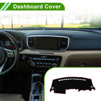 Dashboard Cover for Kia Sportage R (2011–2016) Black Red Polyester