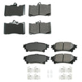 Set of 4 Akebono ProACT Ceramic Brake Pads for GS200t GS350 IS300 RC350 (2015–2020)
