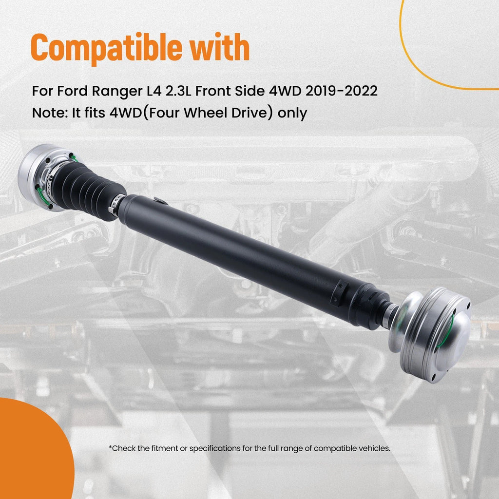 Driveshaft Cardan Shaft for Ford Ranger L4 2.3L (2019–2022) 4WD Auto Trans