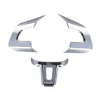 Set of 2 Chrome Steering Wheel Sticker Covers for Golf MK5 MK6 (2009–2014)